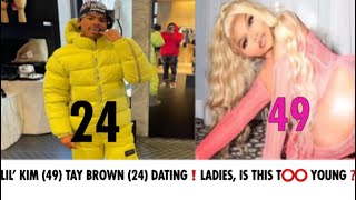 LADIES ARE YOU DATING 25 & ⬇️? LIL’ KIM (49) AND HER NEW MAN TAY BROWN (24) JUMP ON LIVE T⭕️GETHER❗️