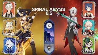 C0 Navia &amp; C0 Arlecchino | Spiral Abyss 6.5 Floor 12 | Genshin Impact