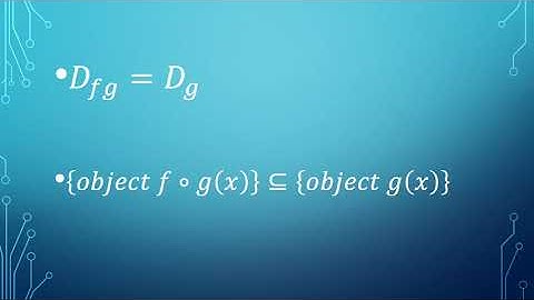 STPM Mathematics Composite Functions ( 2 )
