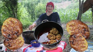 Grandma Cooks Meatball In The Vilage ♡ Village Vlog ♡ زندگی روستایی