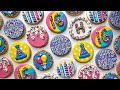 BIRTHDAY COOKIES ~ Satisfying Cookie Decorating of Easy Birthday Cookies on Circles