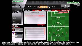 STRIKER MANAGER TUTORIAL 1: Create formation & tactica screenshot 3