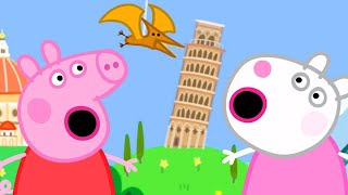 Peppa Pig English Episodes - Peppa Pig and Suzy Sheep Visits the Tiny Land!