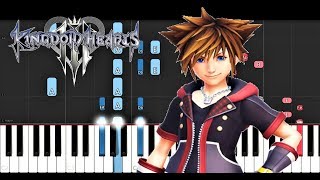 Video thumbnail of "KINGDOM HEARTS 3 OPENING - Hikaru Utada & Skrillex - Face My Fears - Extended (Piano Tutorial)"