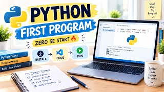 Python Installation & First Program 🐍💻 | VS Code Setup | Python Beginners Tutorial in Hindi