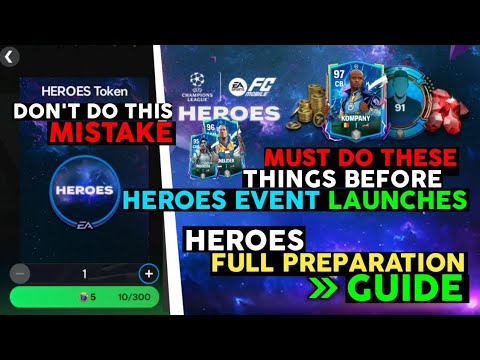 FULL HEROES🦸EVENT PREPERATION GUIDE 📝 THINGS YOU SHOULD DEFINITELY DO ✅ BEFORE HEROES LAUNCHES