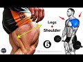 6 Best Exercises for Massive Shoulders & Strong Legs (Full Workout)