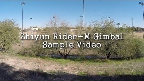 Zhiyun Rider-M Gimbal Sample Video - Hills and Running