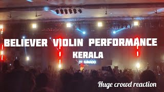 Believer Violin Performance by a small girl | Huge Crowd reaction | Kerala |