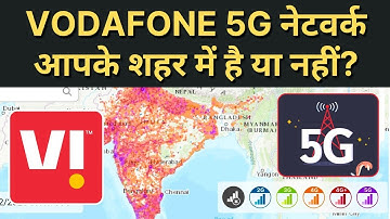 Vodafone 5G Network Coverage Map | Check Vi 5G  Network In Your Area #vi5g #vodafoneidea #5gnetwork