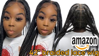 AMAZON 42" BRAIDED WIG | REVEIW+ INSTALL | IS IT WORTH IT??