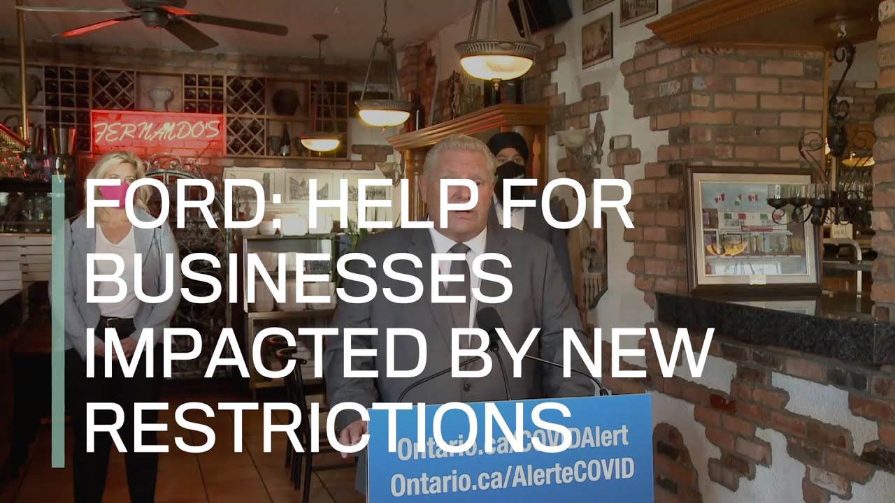 FORD Help for businesses impacted by new restrictions YouTube