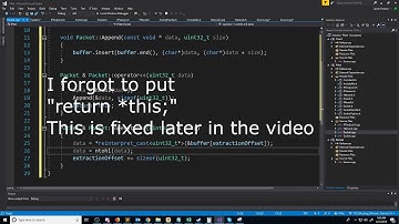 C++ Blocking Sockets Networking [Winsock] Tutorial 14: Packet Class Part 1