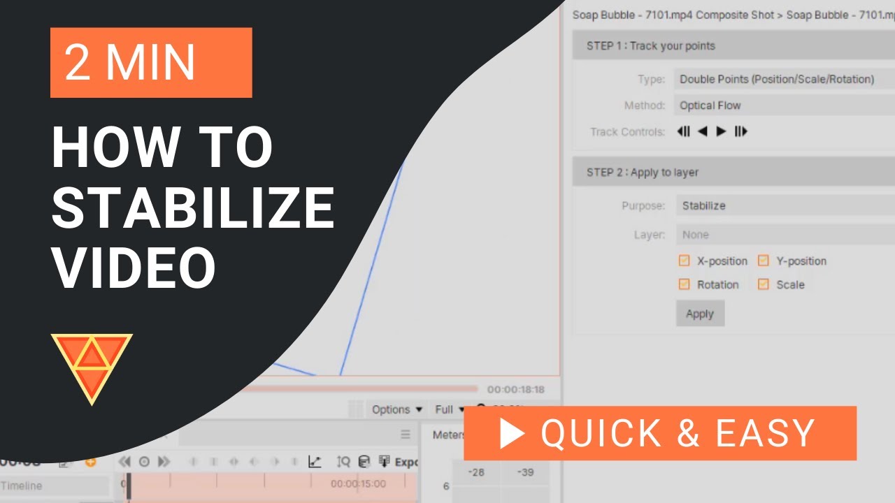 Hitfilm Express Tutorial How to Stabilize Video in HitFilm Express