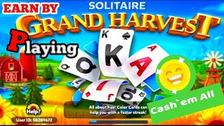 How to play solitaire grand harvest || Play and Earn thru cash em all || Know-How with EmLanny screenshot 1