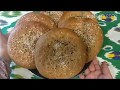 #Нон бо Орди Сурхак. # Лепешки из Цельнозерновой Муки. # whole wheat flour bread.