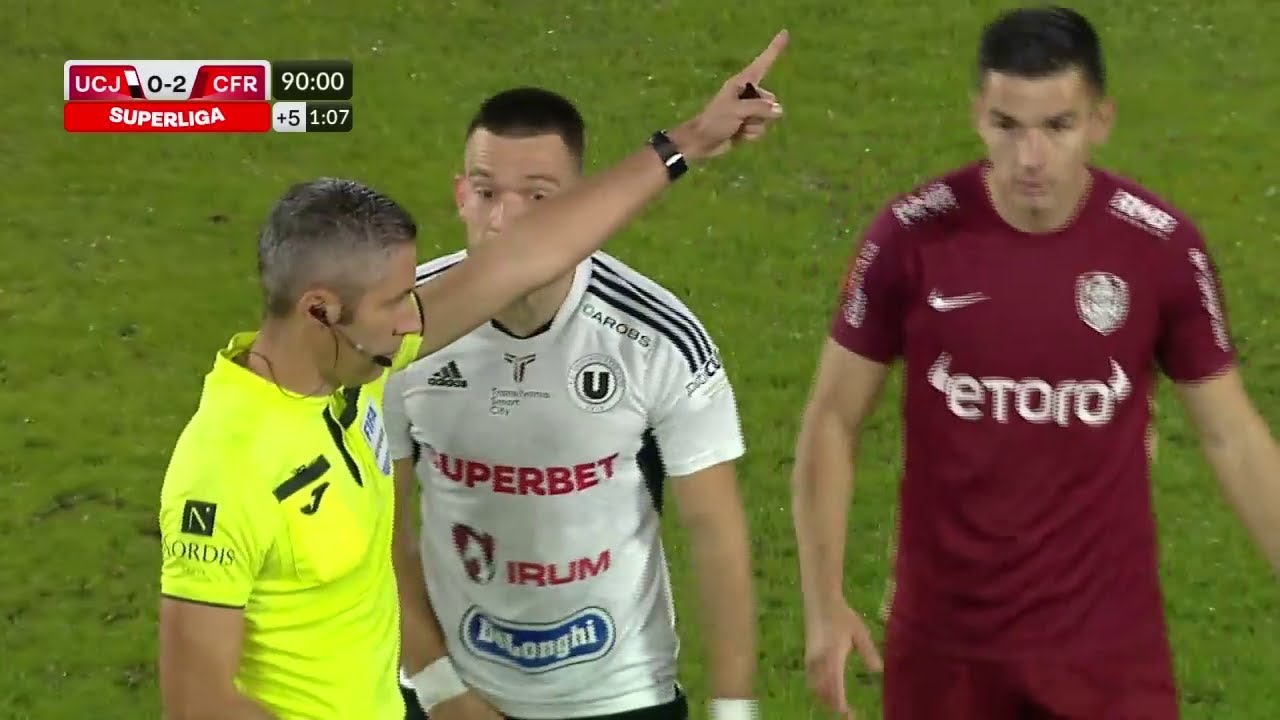 VIDEO  FC Hermannstadt - ”U” Cluj 1-2. Nistor aduce victoria ”şepcilor  roşii” din penalty, în minutul 90+5!