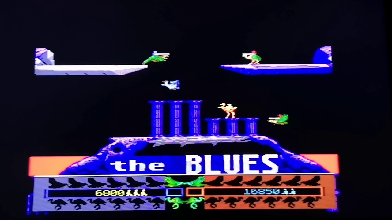 Playing Joust 2 (Ps2, Two players gameplay)