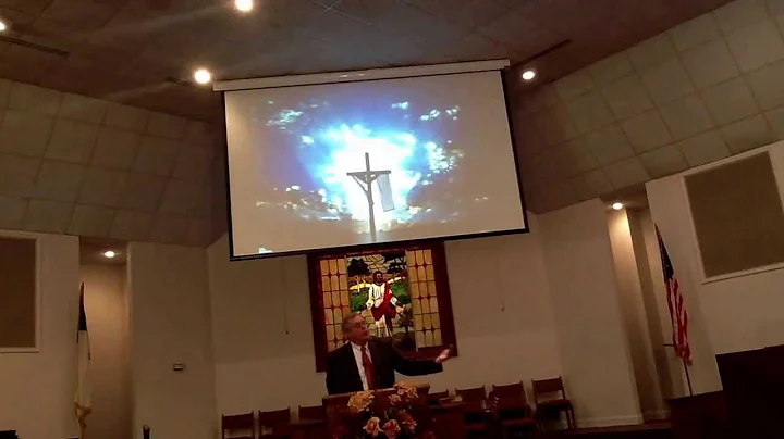 Our guest preacher Pastor Tom Hammons delivering a...