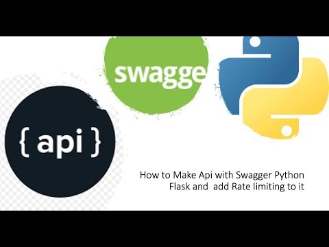 How to Make Api with Swagger Python Flask and  add Rate limiting to it