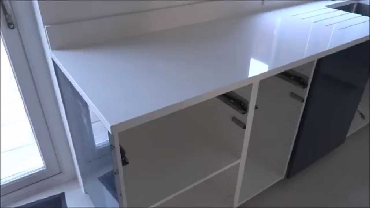 Ikea Kitchen Worktop Transformation To Quartz Youtube