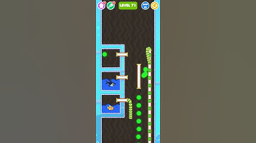 Save the Fish Game || Pull the Pin || Save the fish Level 71 #shorts #games #viralvideo