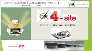 Overview Leica Infinity & GNSS preplanning- Video 1 of 3 (revised 3-11-2025)