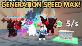 Max Pet Generation Speed 5/s In Roblox Collect All Pets!