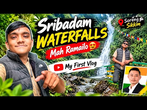 My first vlog Sribadam waterfalls most popular tourism destination of India sikkim 