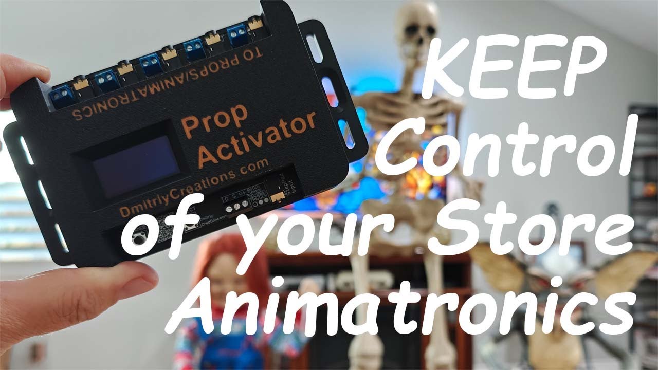 Prop Activator Controller for Home Depot, Lowes or Spirit Animatronics. For Halloween display, Mazes