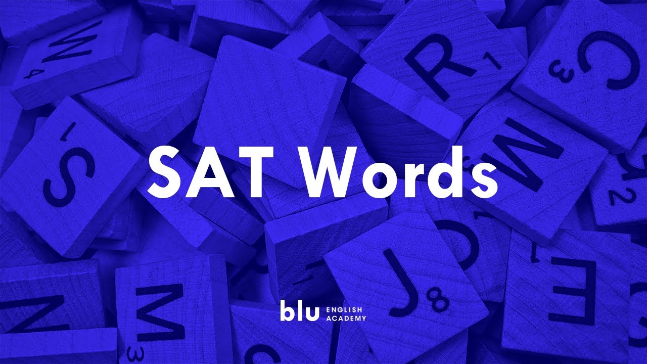 SAT words - Vocabulario en inglés - YouTube