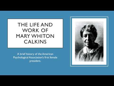 Mary Whiton Calkins-Public Presentation