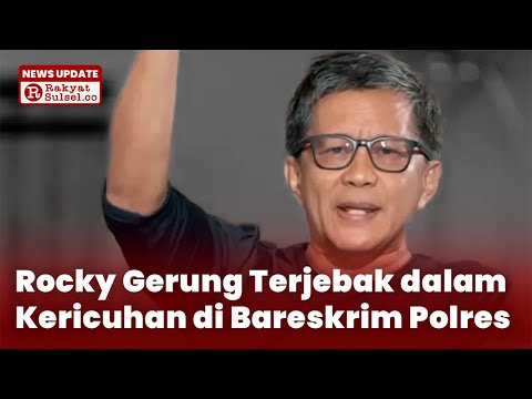 Rocky Gerung Terjebak dalam Kericuhan di Bareskrim Polres