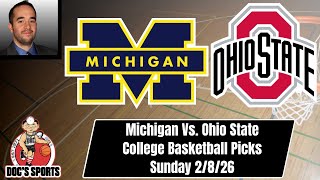 Michigan at Ohio State 2/8/26 College Basketball Picks and Predictions | Robert Ferringo Betting Tip