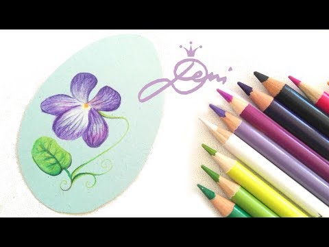 Video: Wie Zeichnet Man Ein Veilchen