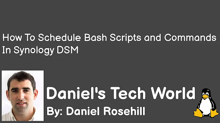Setting Up Bash Scripts and Commands in Synology DSM (Task Scheduler)