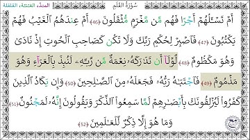 سورة القلم المصحف المعلم (46 - 52) خليفة الطنيجي