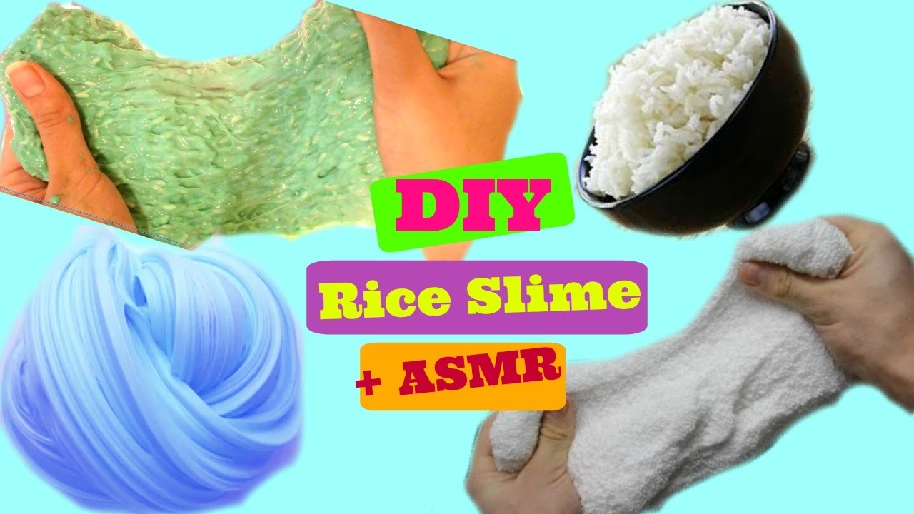 DIY Rice Slime Without BoraxHow Make Rice Slime Without Borax + ASMR