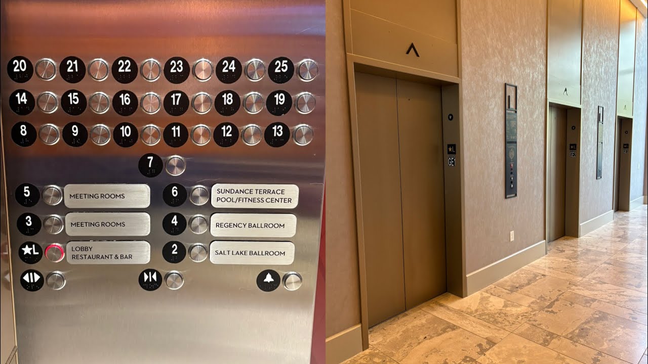 Speedy ThyssenKrupp Elevators @ Hyatt Regency - Salt Lake City, UT.