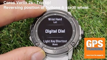 Coros Vertix 2s - Reversing the button position to the opposite side of your watch