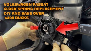 VW Passat Clock Spring Replacement (2012–2015) | Fix Airbag Light, Horn & Steering Wheel Buttons