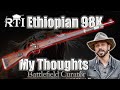 My thoughts czech k98k ethiopian contract mauser rifle from rti  range test and review