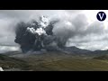 El Monte Aso entra en erupción