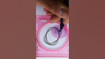 How many rotations did the pen make in total? 🤔 #2024 #shorts #spirograph #ruler #viral