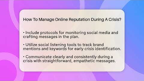 How To Manage Online Reputation During A Crisis? - Everyday-Networking