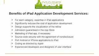 iPad Application Development - Experience Beneficial Services From MADT
