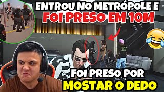 PAULINHO ENTROU NO METRÓPOLE E FOI PRESO COM 10 MINUTOS! 😂