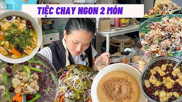 Tiệc chay nấu món này ai cũng khen ngon | CANH BÁT BỬU CHAY | SALAD RAU MẦM NGŨ SẮC SỐT MÈ RANG