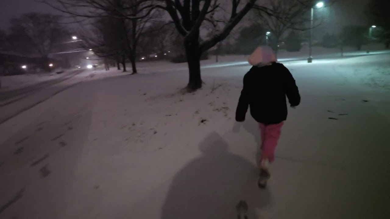 Walking in A Blizzard Warning 