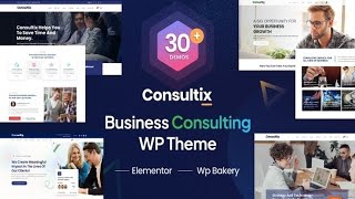 Consultix - Business Consulting WordPress Theme Free Download